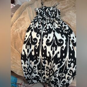 Athleta Monochrome Abstract Maxi Dress S